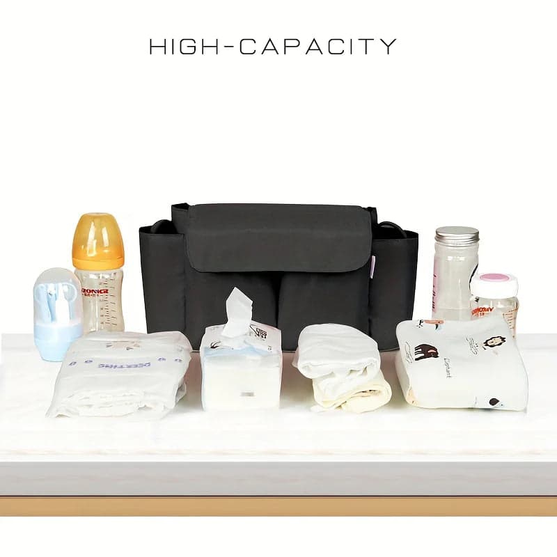 Pram storage bag organiser